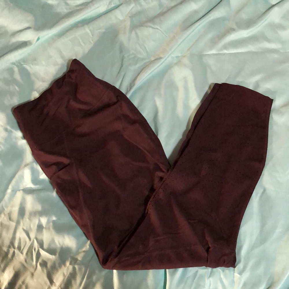 Plus size full length black leggings with pockets